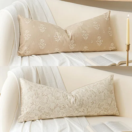 Vista 13 de SageSelvas Fundas de almohada decorativas florales de 18 x 18 pulgadas, juego de 2, fundas de almohada de estilo rústico costero azul para sofá