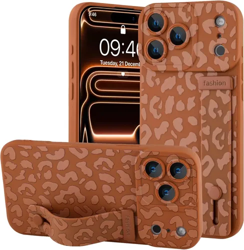 Vista 19 de OOK - Funda compatible con iPhone 11 en color vino rojo con estampado de leopardo, de TPU a prueba de golpes, cubierta delgada de silicona
