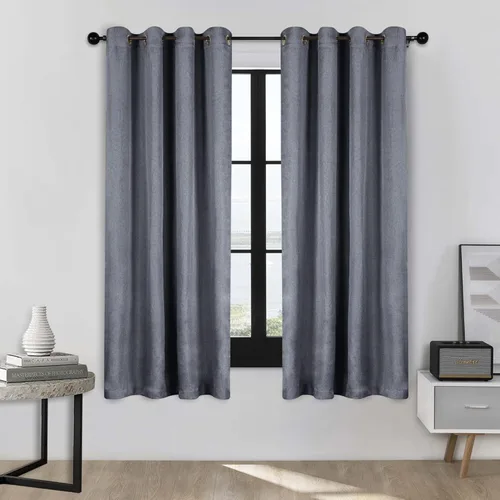 Vista 70 de Superior Linen Semi Blackout Curtains, Room Darkening, Bedroom, Drapes, Kitchen, Living Room Window Accents, Sun Blocking, Grommet Header, Classic