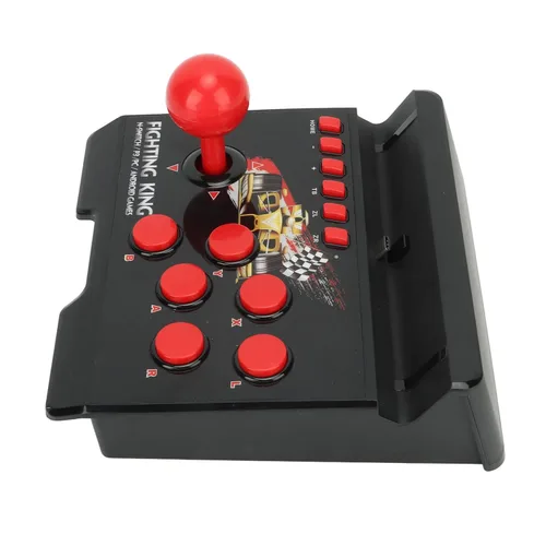 Vista 9 de Luqeeg Wired Game Joystick, 4 in 1 Spherical Joystick, Wired Game Controller Game Fighting Joystick Stick Controller Game Machine Accessories for