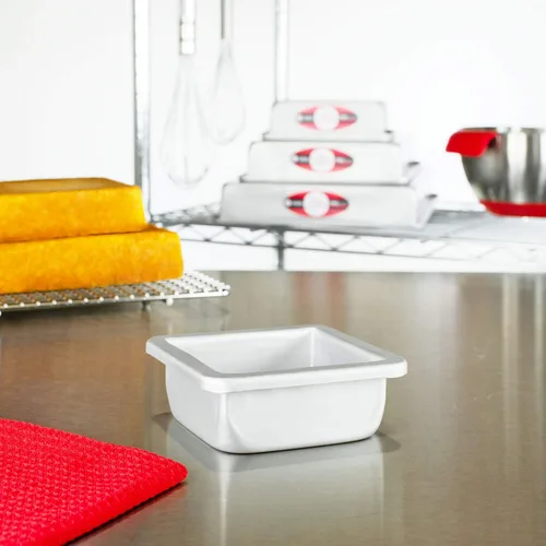 Vista 4 de Fat Daddio's PSQ-442 - Molde cuadrado de aluminio anodizado para tartas, 4 x 2 pulgadas