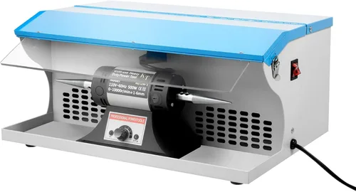 Tabletop Polishing Buffing Machine 110V Jewelry Polisher Dust Collector & Light 10000RPM 500W, Jewelry Buffer Polisher for Polishing Jewelry,