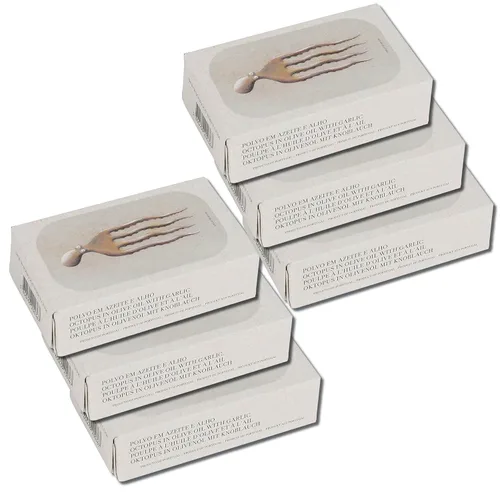 Vista 2 de Jose Gourmet Pulpo en Aceite de Oliva con Ajo, 4.23 oz Paquete de 3