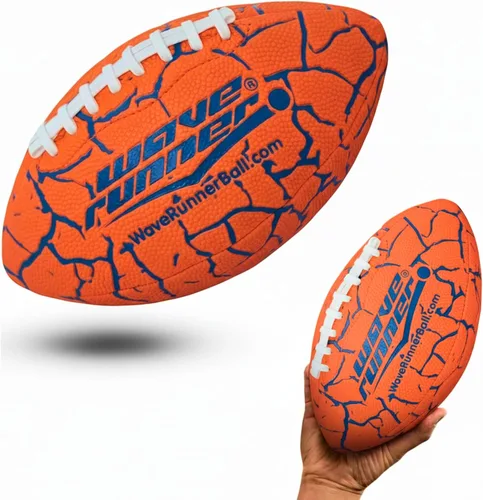 Vista 13 de Wave Runner Grip It - Balón de Fútbol Americano Impermeable de Tamaño Junior, Tamaño 9.25, Duradero y Doble Cordón, Perfecto para Accesorios