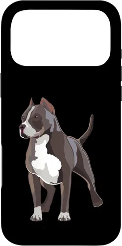 Vista 22 de American Bully Dog Holder Illustration for Dog Lovers Case for iPhone 17