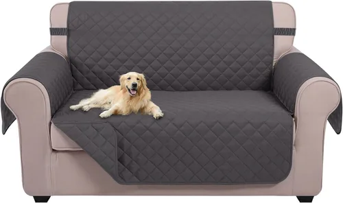 Vista 41 de U-NICE HOME Funda para sillón reclinable, reversible, con correas elásticas, resistente al agua, protege de perros y mascotas, sillón pequeño