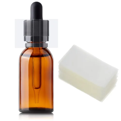 Outus 500 piezas de envoltorio retráctil perforado para botellas, sellos de botellas termorretráctiles fáciles de usar para bandas, frascos,