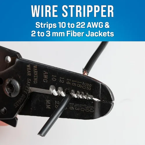 Vista 2 de Jonard Tools JIC-1022 10-22 AWG Pelacables y cortador, longitud de 6-3/4