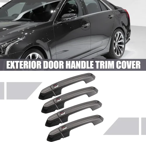 Vista 2 de X AUTOHAUX Kit de cubierta de manija de puerta exterior exterior delantera trasera izquierda derecha para Cadillac XT4 XT5 XT6 CT4 CT6 CTS ATS XTS