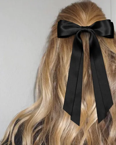 Vista 5 de Lazos para el Cabello para Mujeres, Clips de Lazos, Lindas Cintas para el Cabello para Niñas, Lazos de Cinta para el Cabello, Pasadores de Moño