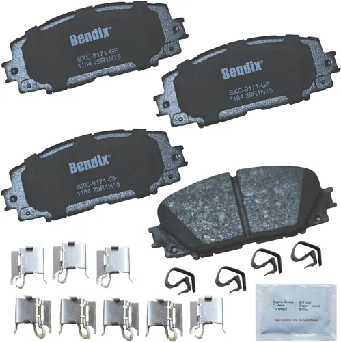Vista 162 de Pastillas de freno delanteras semi-metálicas Bendix Priority1 CFM1774 para Ford Transit 2019-2017, Transit-150 2021-2015, Transit-250 2021-2015
