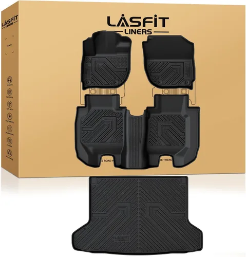 Vista 22 de LASFIT - Tapete de elastómero termoplástico de carga para vehículo a gasolina e híbrido, tapete de maletero de automóvil para todo tipo de clima
