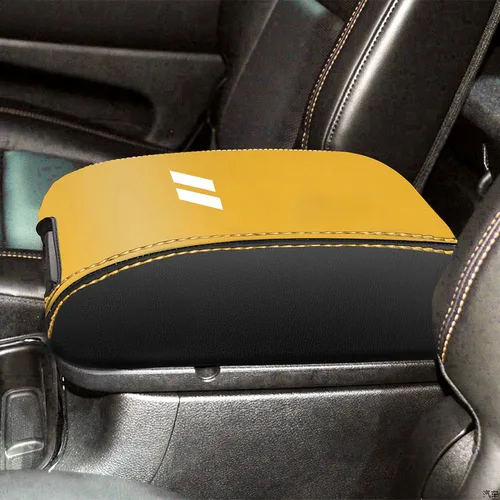 Vista 15 de YOSRTER para Dodge Durango Accesorios 2011-2018 2019 2020 Funda para el reposabrazos de la consola central, de piel, antiarañazos, decoración