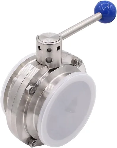 Vista 14 de DERNORD Válvula de mariposa sanitaria con mango de acero inoxidable 304 Tri Clamp Trébol (1 pulgada)