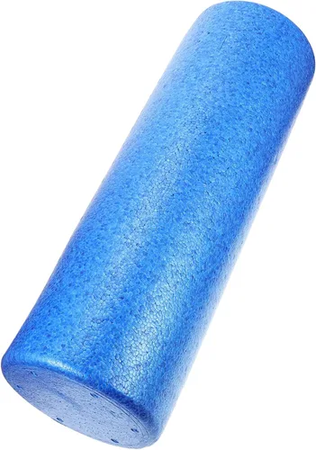 Foam Yoga Column Roller Blue Fitness Muscle Massage Roller for Back Legs Arms Lightweight Compact Body Relaxing Tool for Flexibility Strength Rehab