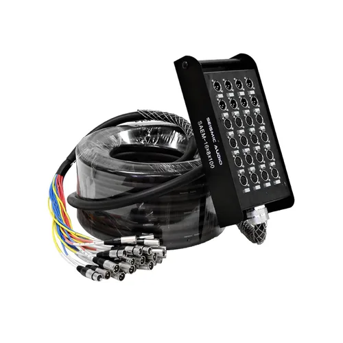 Vista 7 de Seismic Audio SACB-6x25 - Cable de envío de sub canal XLR de perfil bajo de 6 canales, con cable de serpiente, 7.62 metros