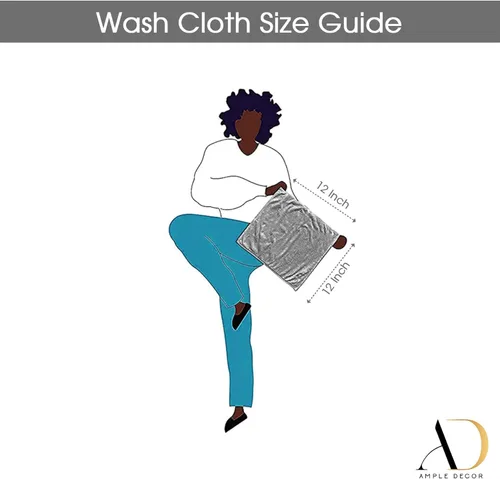 Vista 3 de Ample Decor Paquete de 10 paños de lavado con certificación Oeko Tex de 21.16 oz/m², 100% algodón, suaves, absorbentes, duraderos y lavables a