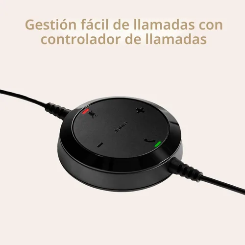 Vista 4 de Jabra Evolve 20 - Auriculares con cable (edición 2025) con USB-A/USB-C Negro