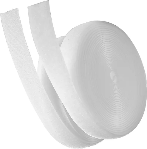 Vista 51 de Cierre de Gancho y Bucle de 1 Pulgada Beige - Cinta de Gancho y Bucle de Nylon No Adhesiva - Longitud de 1 Yarda - Para Tela, Bolsas