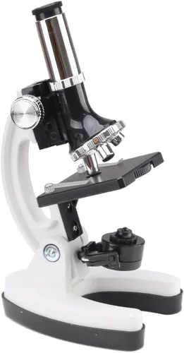 Vista 3 de Microscopio 300X-1200X para niños principiantes microscopios monoculares compuestos de laboratorio con lentes de vidrio óptico e iluminación LED