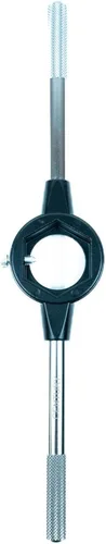 Vista 7 de Century Drill & Tool 98504 1" Hex Die Stock, Manijas de acero, Carcasa de troqueles fundidos, Cierres redondos o hexagonales, Herramienta de roscado