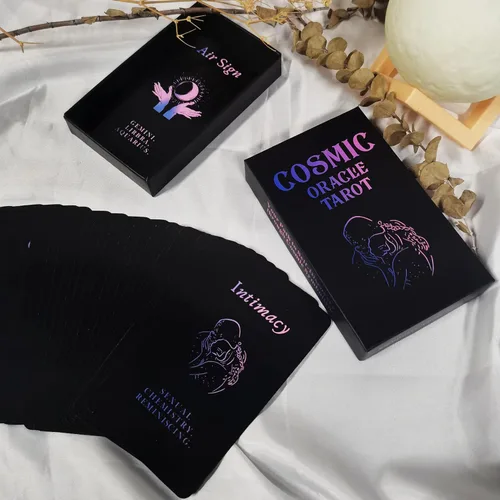 Vista 3 de Han Yu Bowen Cartas de oráculo de amor, cartas de tarot para principiantes, cartas de tarot de llama gemela, cartas de Oracle mazos con significados