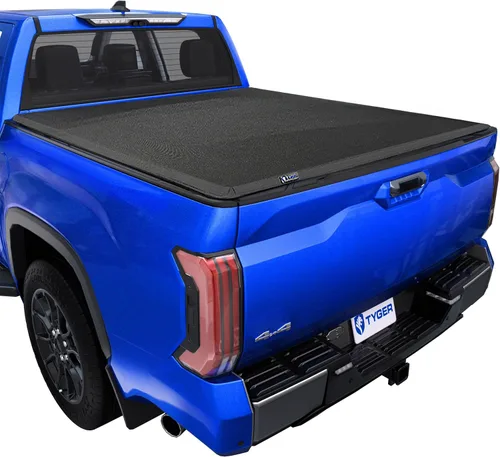 Vista 18 de Tyger Auto T1 - Cubierta tonneau suave enrollable para caja de camioneta compatible con Toyota Tundra 2007-2013 Fleetside caja de 5.5 pies
