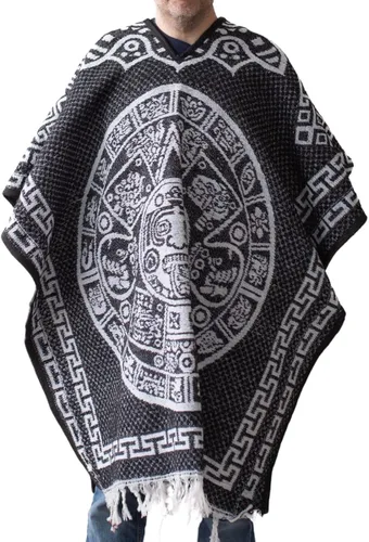 Gamboa Ponchos mexicanos reversibles para hombres y mujeres, Sarape Pancho para hombre, traje de Sarapes Mexicanos