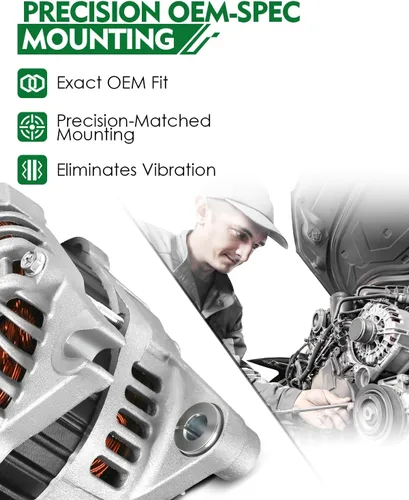 Vista 14 de Alternador de 4.0L para: Ford Explorer 2002 2003 2004, Explorer Sport Trac 2001-2004 para: Mercury Mountaineer 2001-2004, polea de 6 ranuras de 12V