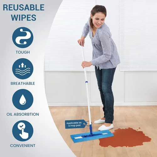 Vista 7 de SCRUBIT Toallitas prácticas reutilizables – Paño de limpieza para casa y oficina – Paños de cocina para lavar platos – Toallas de limpieza multiusos