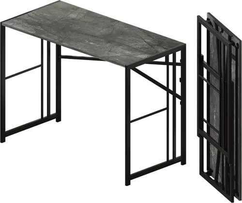 Vista 220 de Escritorio plegable de 47 pulgadas, no requiere montaje, mesa de oficina en casa, escritorio de campamento para computadora de juegos, color beige