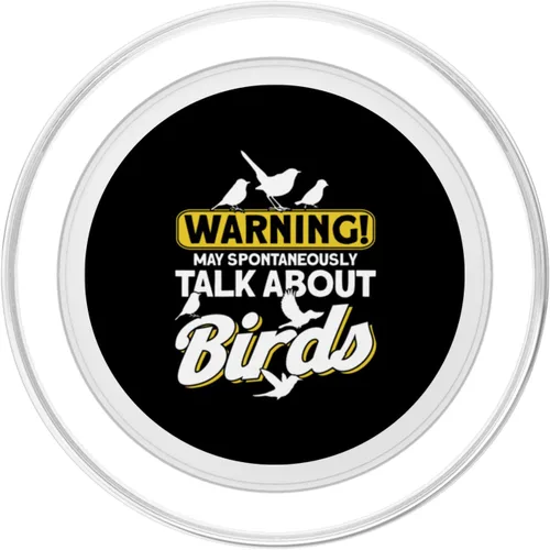Vista 2 de Warning May Spontaneously Talk About Birds Vogel Tier Vögel PopSockets MagSafe PopGrip for iPhone
