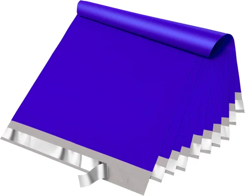 Vista 23 de Fuxury 12 x 15.5 pulgadas 100 piezas de sobres de polietileno negros resistentes para envío, sobres de plástico para correo de ropa, bolsas