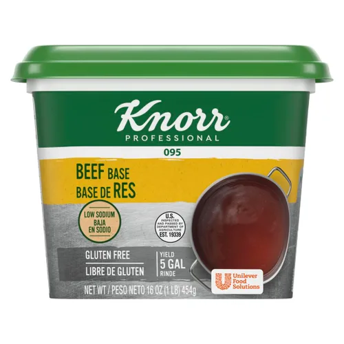 Vista 8 de Knorr Professional 095 Base de caldo de carne sin gluten, 0.00 oz de grasa trans, 1 libra, 1 libra, paquete de 12