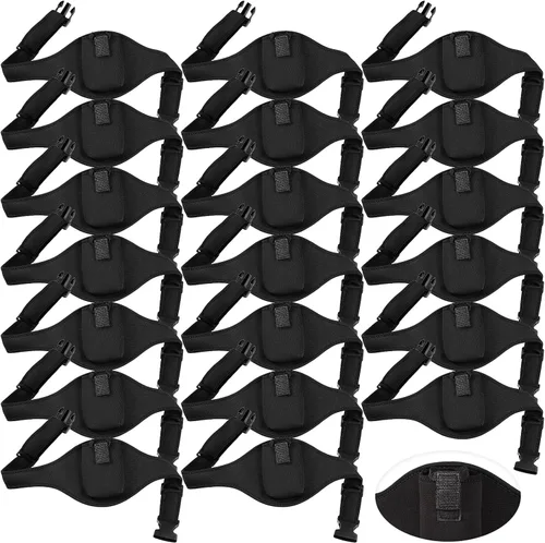 Vista 9 de Jexine Paquete de 12 cinturones de micrófono inalámbricos para teatro de neopreno con correa anti caída, cinturón absorbente de sudor, bolsa