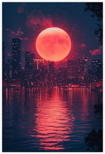 Synthwave Neon Poster – 80s Retro Futurism Vaporwave Aesthetic Wall Decor Poster Print for Teen Boys Room Wall Art Canvas Painting Print