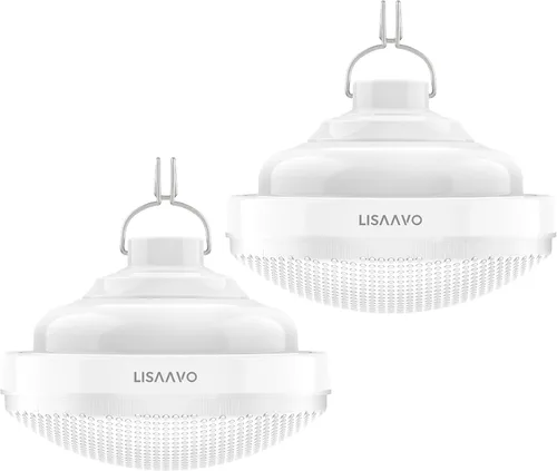 2 luces de tienda de campaña recargables 2400mAh LED luz de camping, IPX5 impermeable para camping, al aire libre, corte de energía