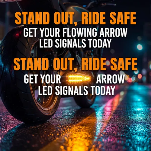 Vista 3 de ANKIA - 2 luces LED universales de 14 luces LED intermitentes de giro para motocicleta, mini indicadores de flecha de tallo delantero y trasero