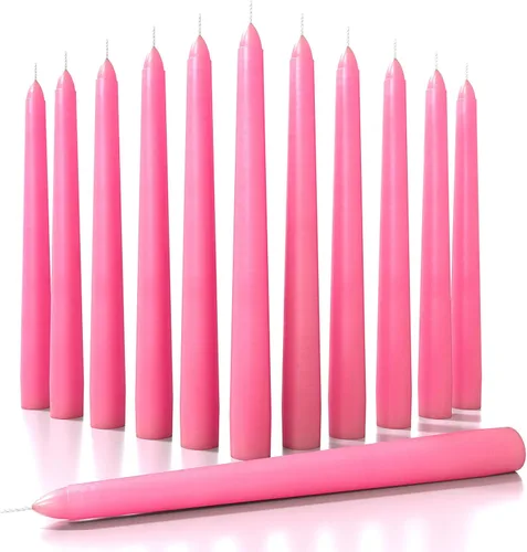 Vista 26 de CANDWAX Velas cónicas de 8 pulgadas, juego de 12 velas sin goteo, color azul oscuro