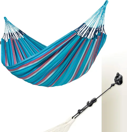 Vista 36 de LA SIESTA Brisa Hamaca Clásica, Hecha a Mano, Resistente a la Intemperie, Resistente a Desgarros para Relajación Interior y Exterior, Tamaño-King