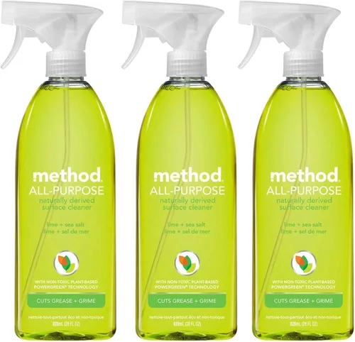 Vista 8 de Method Spray limpiador multiusos, clementina, perfecto para la mayoría de mostradores, azulejos, piedras y más, botellas de spray de 28 onzas