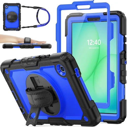 Vista 20 de SEYMAC stock Funda para Samsung Galaxy Tab A8 de 10.5 pulgadas, funda de protección contra caídas de cuerpo completo con protector de pantalla