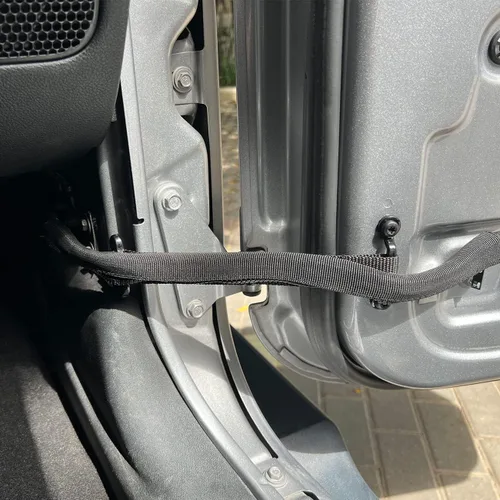 Vista 3 de Correa de puerta para Jeep Wrangler, correas de limitación de puerta para Jeep Wrangler JK JKU 2007-2018, resistente, correas de control de puerta