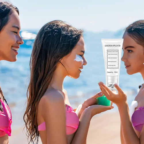 Vista 2 de Aplicador de rodillo de protección solar, aplicador de protector solar para niños, aplicador de protector solar para niños, aplicador de protector