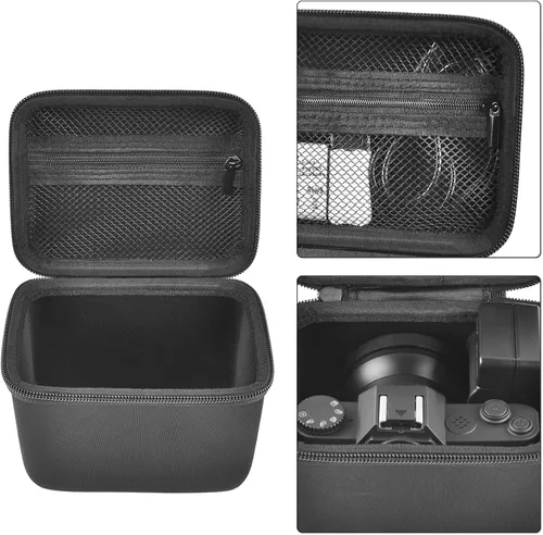 Vista 4 de Funda para cámara de Vlogging compatible con Duluvulu/VJIANGER/JGIPL/cámaras digitales TEBNGIHNM 4K para Youtube. Estuche de transporte para cámara