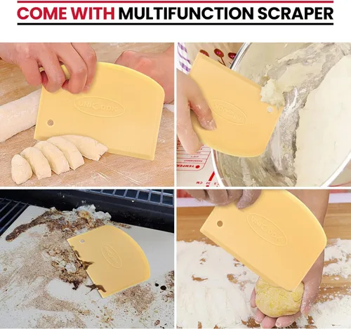 Vista 8 de UNICOOK - Piedra redonda para hornear pizza, 10", 12", 14", 15", 16", para horno y parrilla