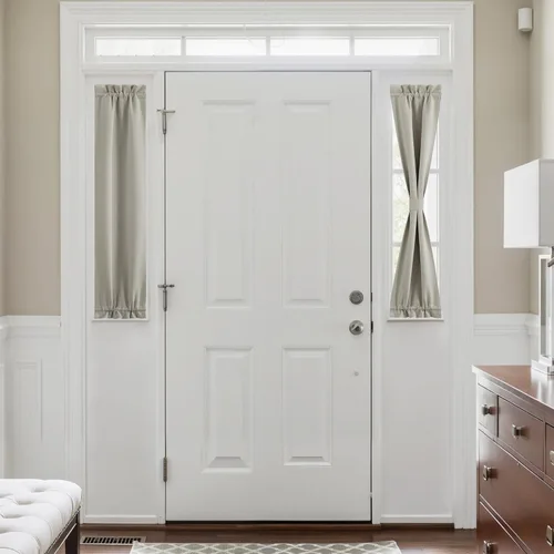 Vista 203 de NICETOWN Cortinas 100% opacas para puerta francesa, cortinas de privacidad para ventana, persianas de oscurecimiento de habitación de 25 x 64