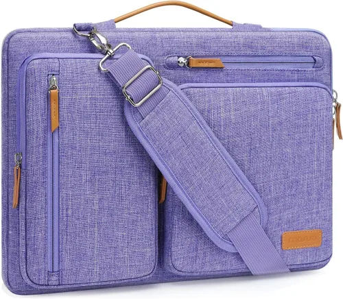 Vista 13 de MOSISO Bolsa de hombro protectora 360 para laptop, bolsas de computadora de 15-15.6 pulgadas compatibles con MacBook Pro de 16 pulgadas, HP, Dell