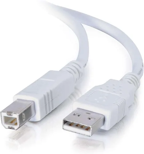 C2G 13400 Cable USB 2.0 A a B, 9.84 pies (9.8 ft), color blanco