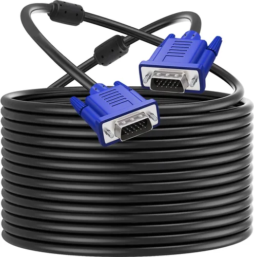 Vista 13 de PASOW Cable de monitor VGA a VGA HD15 macho a macho para TV computadora proyector (1.5 pies)